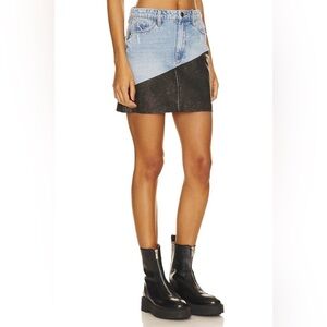 NWT BLANKNYC Denim Midi Skirt, Born to Ride, Size 25
